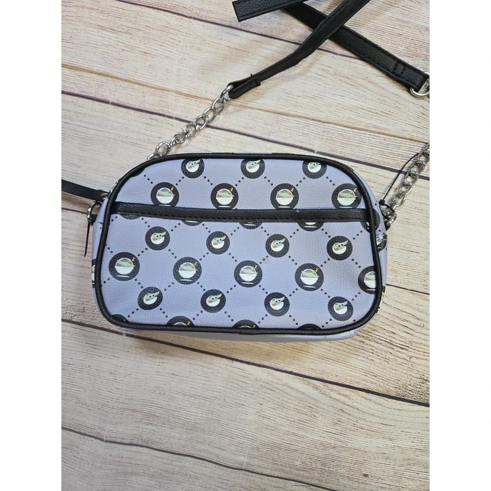 Star Wars Grogu All over print small Purse Zipper Gray Baby Yoda - Picture 6 of 10